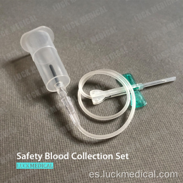 Conjunto de infusión de recolección de sangre de seguridad